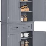Yaheetech Kitchen Pantry Storage Cabinet with Drawer