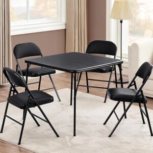 This image shows the result of VECELO Portable Folding Table and Chair Set