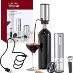 This image shows the result of CIRCLE JOY Electric Wine Opener Set