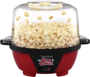 This image shows the result of Crazy Popcorn Machine Electric Hot Oil Popper