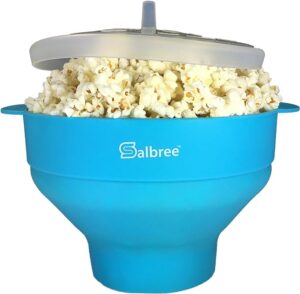 This image shows the result of The Original Salbree Microwave Popcorn Popper