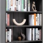 This image shows the result of 5-Shelf Wood Bookcase Freestanding