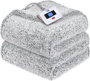 This image shows the result of Soft Sherpa Heated Blanket Single Control