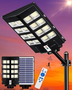 This image shows the result of 3200W Solar Street Outdoor security Flood Lights