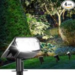 This image shows the result of Solar Spot Lights Outdoor Waterproof 4 Pack IP65