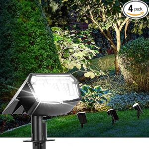 This image shows the result of Solar Spot Lights Outdoor Waterproof 4 Pack IP65