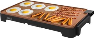 This image shows the result of BELLA XL Electric Ceramic Titanium Griddle