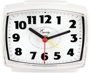 This image shows the result of Electric Silent Analog Alarm Clock with Lighted 
