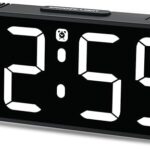 This image shows the result of Big Numbers Electric Clock Large Display Battery