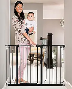 This image shows the result of Regalo Easy Step 49-Inch Extra Wide Baby Gate