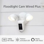 This image shows the result of Ring Floodlight Cam Wired Plus with motion activated