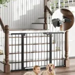 This image shows the result of Stairs Easy Walk Thru Auto Close Pet Gates