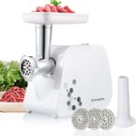 This image shows the result of Sunmile Electric Meat Grinder with Cutting Blade