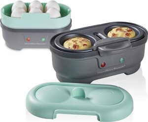 This image shows the result of Vide Style Egg Maker with Removable Nonstick Tray