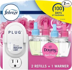 This image shows the result of Febreze Air Freshener Plug Wall Diffuser