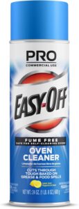 This image shows the result of Easy-Off Fume Free Oven Cleaner Spray Lemon