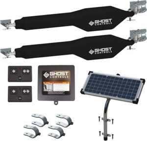 This image shows the result of Ghost Controls Heavy-Duty Solar Gate Opener