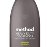 This image shows the result of Method Heavy Duty Lemongrass Scent Oven Cleaner