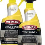 This image shows the result of Weiman Heavy Duty Stove and Oven Cleaner