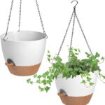 This image shows the result of Self Watering Plant Pot Hanging Baskets Holder Plants