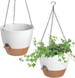 This image shows the result of Self Watering Plant Pot Hanging Baskets Holder Plants