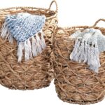 This image shows the result of Decorative Wicker Baskets with Handles for Storage