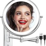 This image shows the result of DECLUTTR Rechargeable Wall Mounted Makeup Mirror