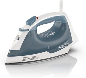 This image shows the result of DECKER Easy Steam Compact Iron for Clothes