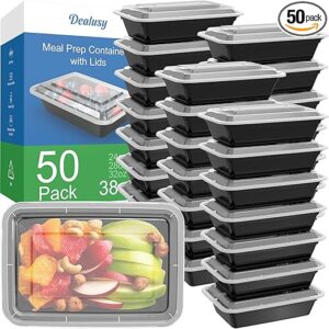 38 oz Meal Prep Containers Reusable with Lids