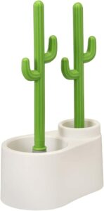 Cactus Toilet Plunger and Brush Set for Bathroom