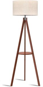 LEPOWER Tripod Wood Standing Floor Lamp