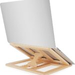 Foldable Wood Laptop Riser Adjustable Computer