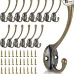 This image shows the result of 15-Pack Heavy Duty Metal Coat Hooks