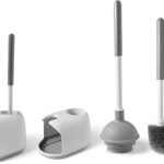 Eyliden 2 Pack Toilet Plunger and Brush Set