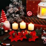 Sliner 2 Pcs Christmas Candle Holders