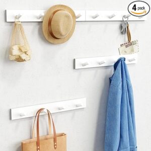 This image shows the result of Forbena White Coat Hooks Wall