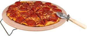 This image shows the result of 15-Inch Pizza Stone for Oven or Grill