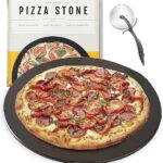 This image shows the result of eramic Pizza Stone Set Non-Stick Stain-Free