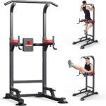 This image shows the result of Power Tower Dip Station Workout equipment