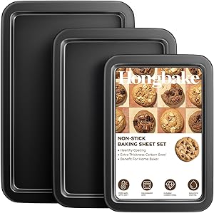 HONGBAKE Baking Sheet Pan Set Cookie Sheet